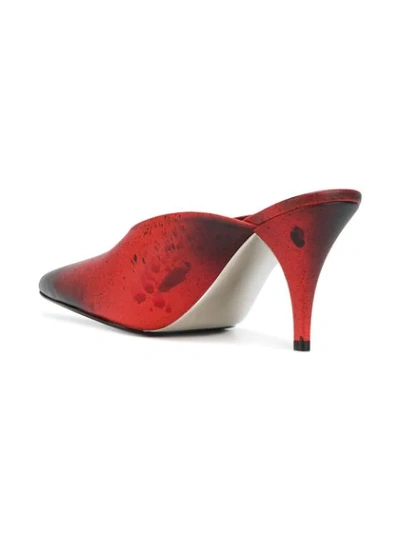 Shop Calvin Klein 205w39nyc Pointed Toe Mules In Red