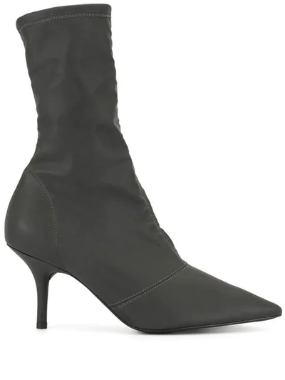 Shop Yeezy Stretch Ankle Boots In Black