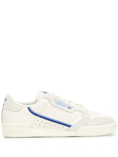 Adidas Originals Continental 80 Grosgrain-trimmed And Suede Trainers White |