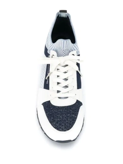 Shop Michael Michael Kors Panelled Sneakers In White