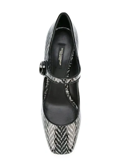 Shop Dolce & Gabbana 'vally' Mary Jane Pumps In Black