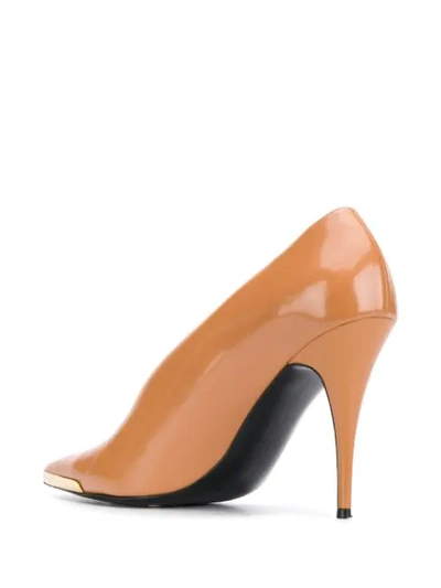 Shop Stella Mccartney Russet Pumps In Neutrals