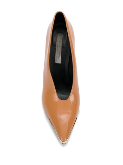 Shop Stella Mccartney Russet Pumps In Neutrals