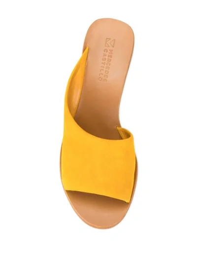 MERCEDES CASTILLO IZAR穆勒鞋 - 黄色