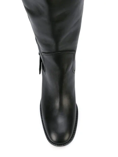 Shop Derek Lam Arizona Over The Knee Buckle Boot - Black