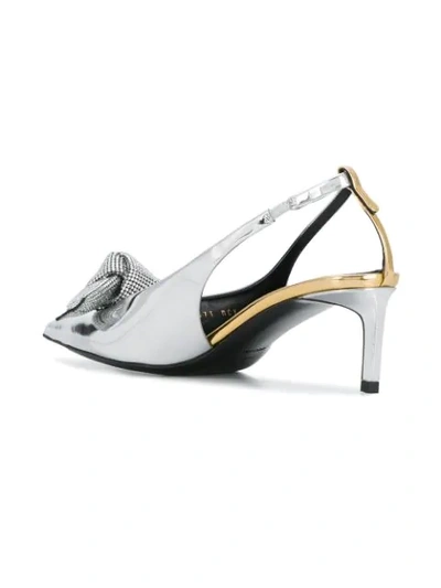 Shop Tom Ford Knot-detail Pumps In Metallic