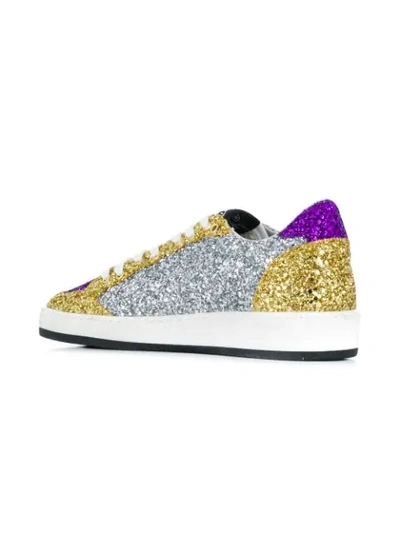Shop Golden Goose Ball Star Sneakers In Silver