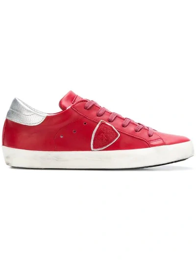 Shop Philippe Model Opera Sneakers In Red