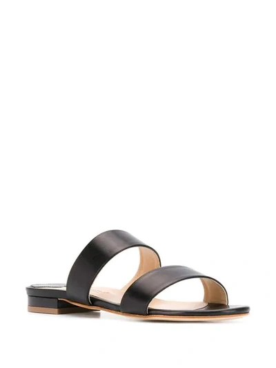 Shop Fabio Rusconi Flat Strappy Sandals - Black