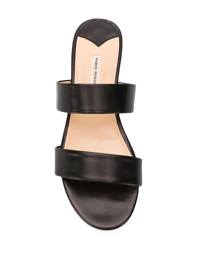 Shop Fabio Rusconi Flat Strappy Sandals - Black