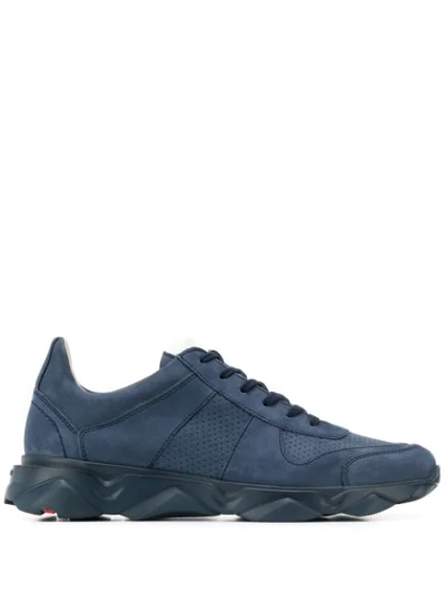 Shop Lloyd Perforated Lace-up Sneakers In Blue