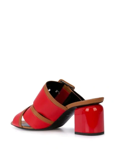 Shop Pierre Hardy Gae Mules - Red