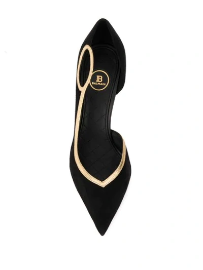 Shop Balmain Miley Low-cut Pumps In Black