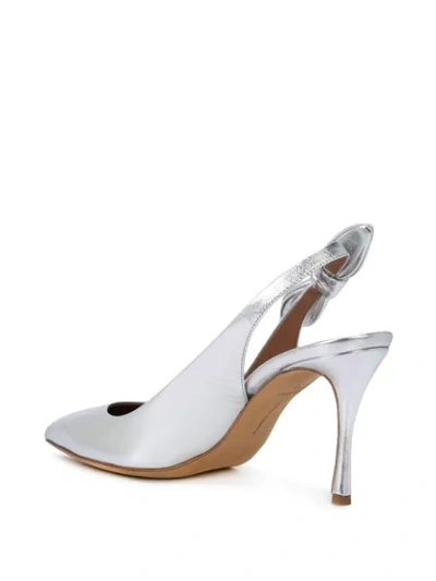 Shop Tabitha Simmons Millie Pumps In Silver