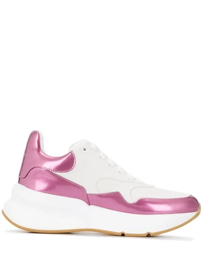 Shop Alexander Mcqueen Oversized Runner Sneakers In White