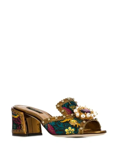 Shop Dolce & Gabbana Keira Slip-on Sandals In Black