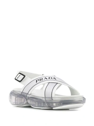 Shop Prada Cloudbust Sandals In F0009 Bianco