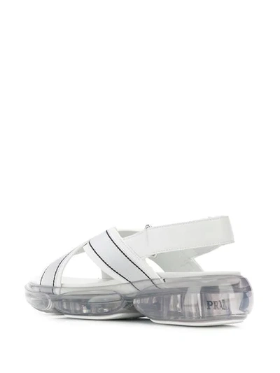 Shop Prada Cloudbust Sandals In F0009 Bianco