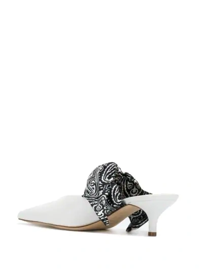 Shop Gia Couture Bandana Pumps In White