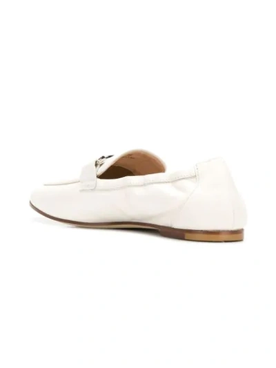 Shop Tod's Double T Loafers In Neutrals