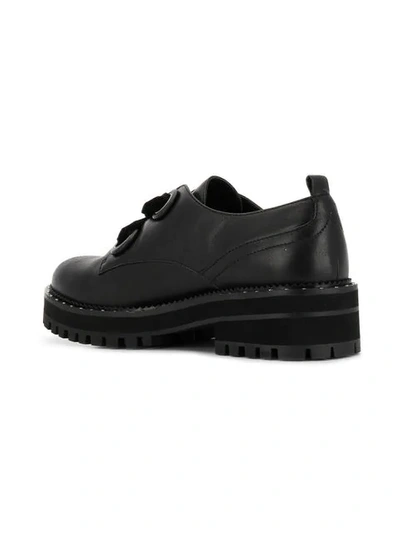 Shop Liu •jo Pink Lace-up Shoes In Black