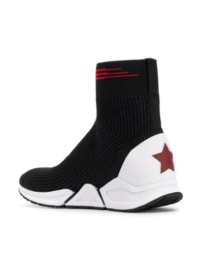 Shop Ash Thonder Sock Sneakers In Black