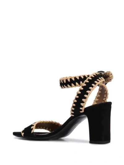 Shop Tabitha Simmons Leticia Whip Sandals In Black ,brown