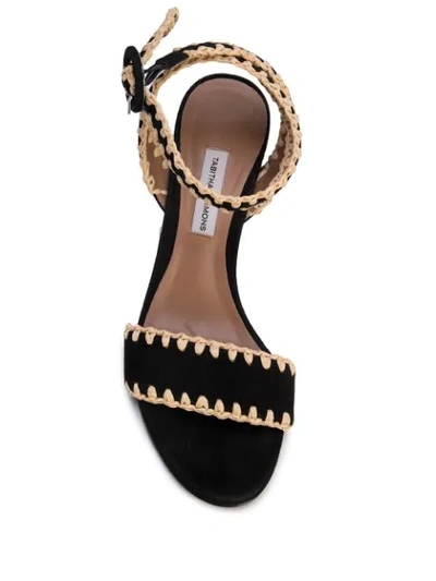 Shop Tabitha Simmons Leticia Whip Sandals In Black ,brown