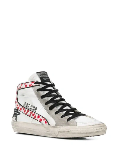 GOLDEN GOOSE DELUXE BRAND SLIDE SNEAKERS - 白色