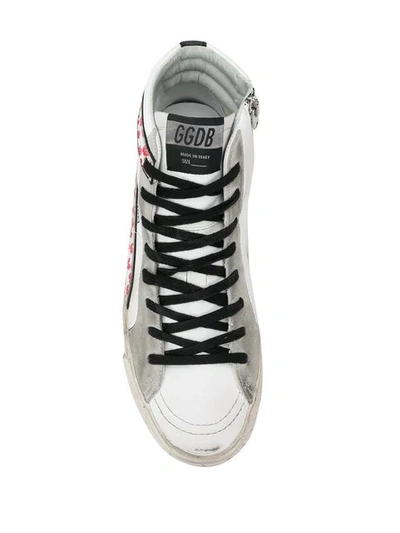 Shop Golden Goose Slide Sneakers In White