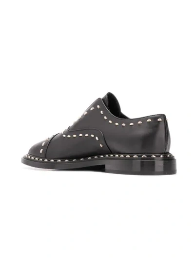 Shop Agl Attilio Giusti Leombruni Stud Embellished Loafers In Black