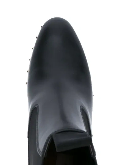 Shop Valentino Garavani Rockstud Ankle Boots - Black