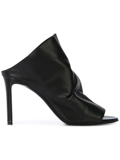 Shop Nicholas Kirkwood Open Toe Mules In Black