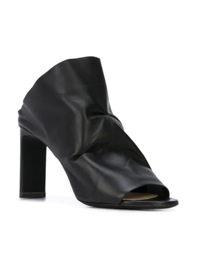 Shop Nicholas Kirkwood Open Toe Mules In Black