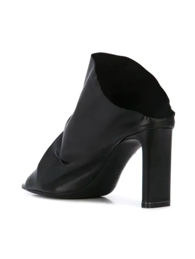 Shop Nicholas Kirkwood Open Toe Mules In Black