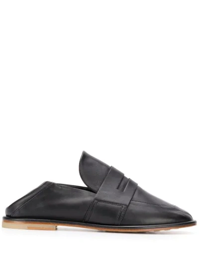 Shop Agl Attilio Giusti Leombruni Round Toe Loafers In Black