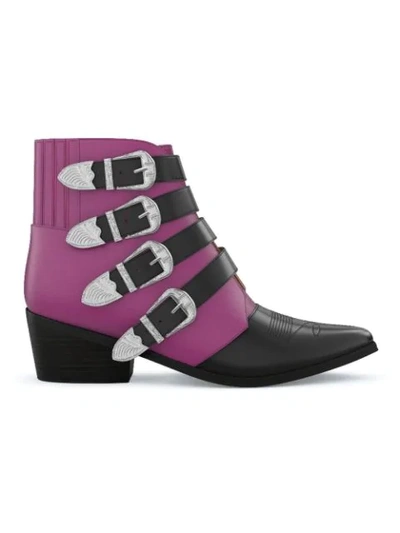 Shop Toga Aj006 Boots In Pink