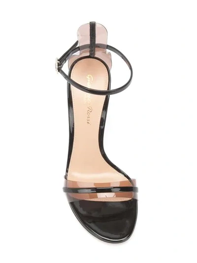 Shop Gianvito Rossi String 105 Sandals In Black