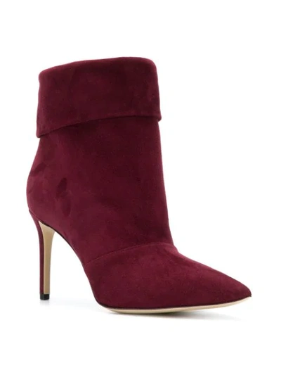 Shop Paul Andrew Stiletto Ankle Boots In Red