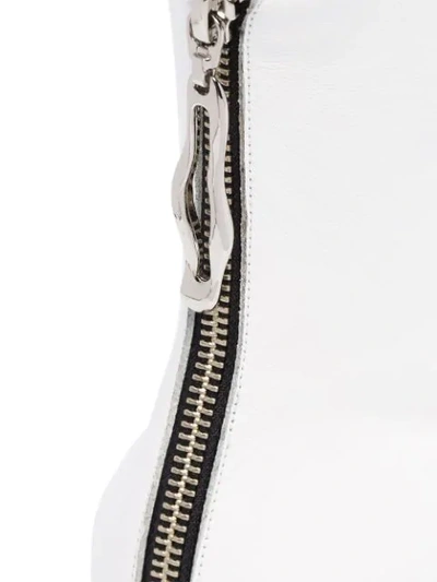 Yuul Yie Amoeba Glam Heel Boots In White Smooth Leather