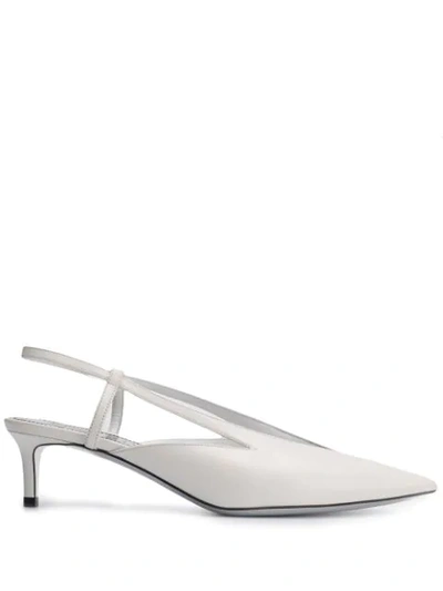 Shop Givenchy Kitten Heel Pumps - White