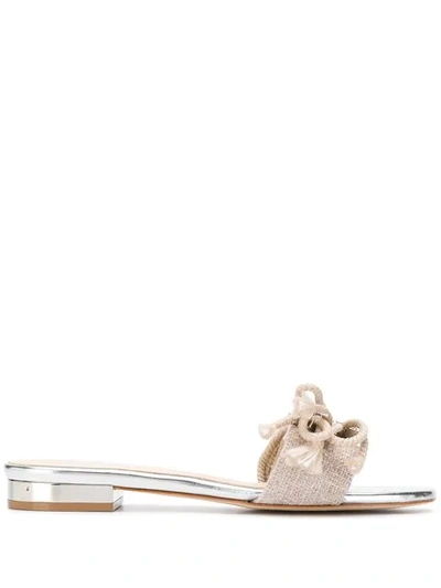 Shop Anna Baiguera Slip-on Sandals - Neutrals