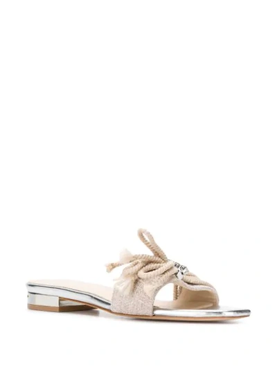 Shop Anna Baiguera Slip-on Sandals - Neutrals