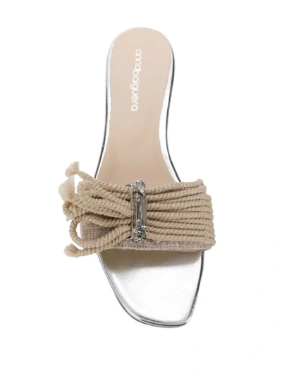 Shop Anna Baiguera Slip-on Sandals - Neutrals