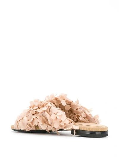 Shop Maison Ernest Textured Slip-on Sandals In Neutrals