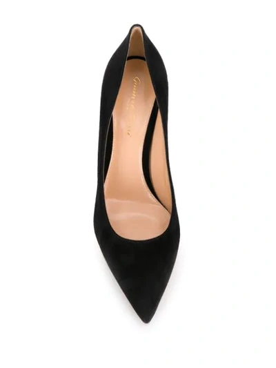 Gianvito Rossi Gianvito 85 Black Suede Pump In Black