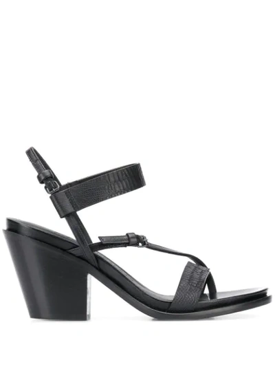 Shop A.f.vandevorst Leather Heeled Sandals - Black