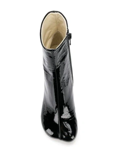 Shop Mm6 Maison Margiela Tabi Toe Ankle Boots In Black
