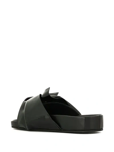 Shop N°21 Knot Detail Slides In Black