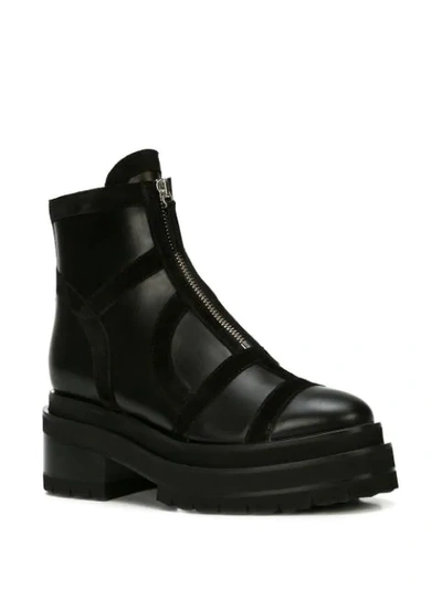 Shop Pierre Hardy Frame Ankle Boots In Black